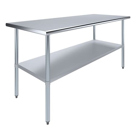 Amgood 30 in. x 72 in. Stainless Steel Table AMG WT-3072